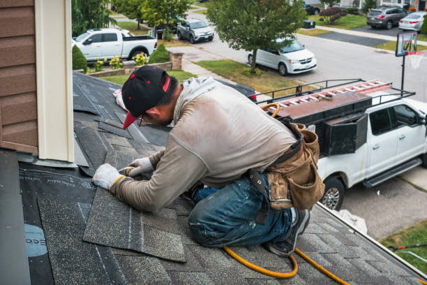 Professional Roofing technician working in Rock Creek, OH